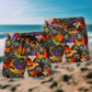 Monster Trucks Power Packed Beach Shorts Design View For Comfortable Resort And Beach Styling