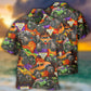 Truck Monster Packed Trucks Hawaiian Shirt Pattern View For Lightweight Everyday Style