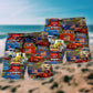 Amazing Packed Trucks Power Beach Shorts For Tropical Getaways And Weekend Adventures