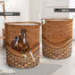 Horse Paint Horse Rattan Texture Laundry Basket For Room Home Organizer