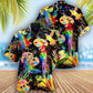 Watercolor Dreamy Parrot Hawaiian Shirt Design Detail For Beach Days And Holiday Travel