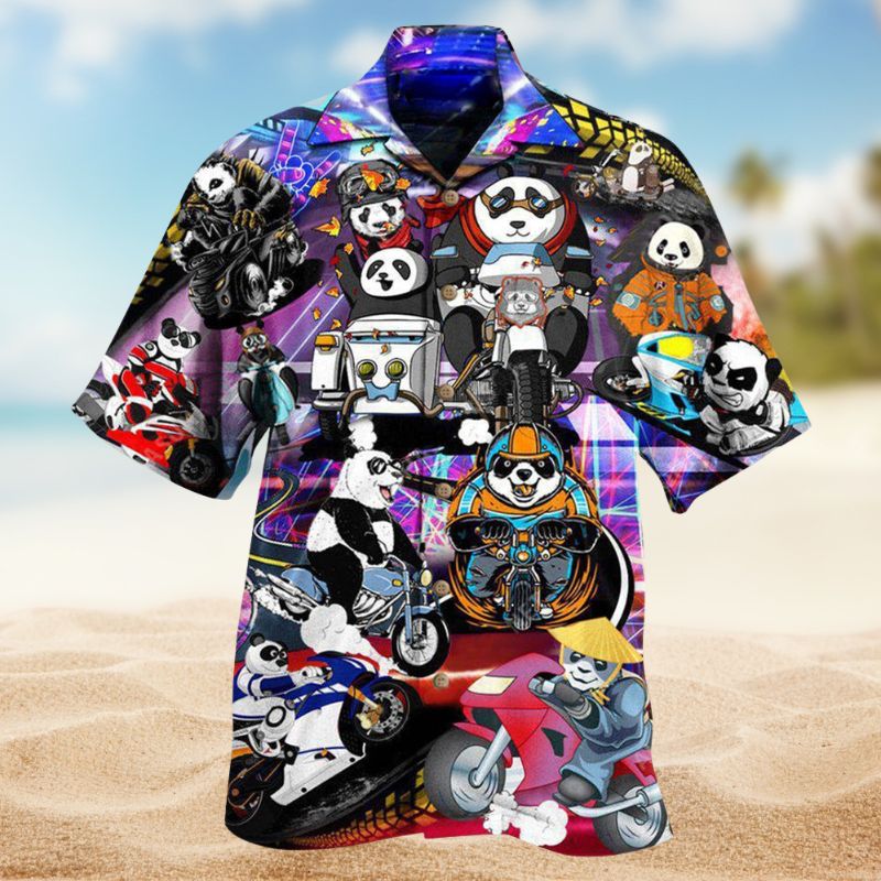 Panda Feeling The Speed Hawaiian Shirt For Resort Travel Summer Events And Thoughtful Casual Gifting