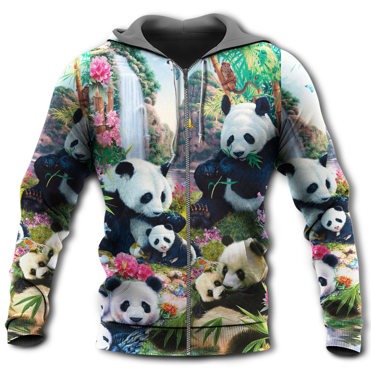 Hug Panda Hoodie For Animal Artwork Fans Seasonal Events And Gift Giving