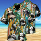 Cute Panda Hawaiian Shirt With Detailed Graphic For Tropical Escapes Resort Wear And Outdoor Celebrations