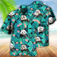Tropical Summer Panda Hawaiian Shirt With All Over Print For Resort Travel Summer Outings And Casual Gatherings