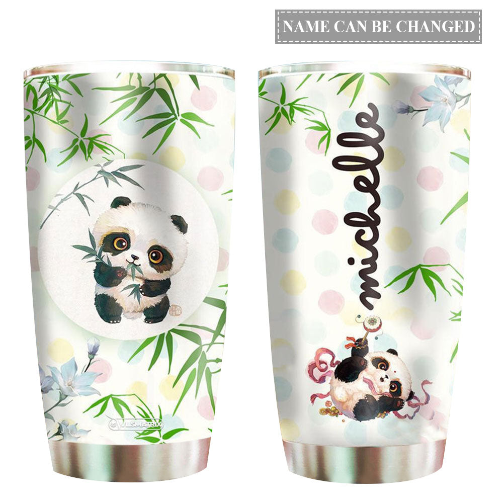 Panda Lovely Personalized 20 Oz Tumbler For Coffee Travel And Daily Drinks