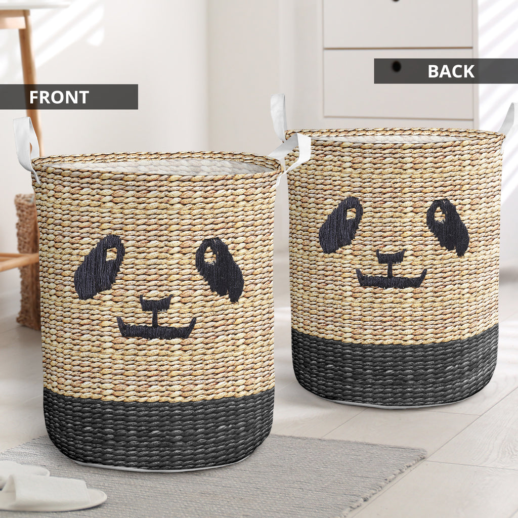 Panda Wicker So Cute Laundry Basket For Room Home Organizer