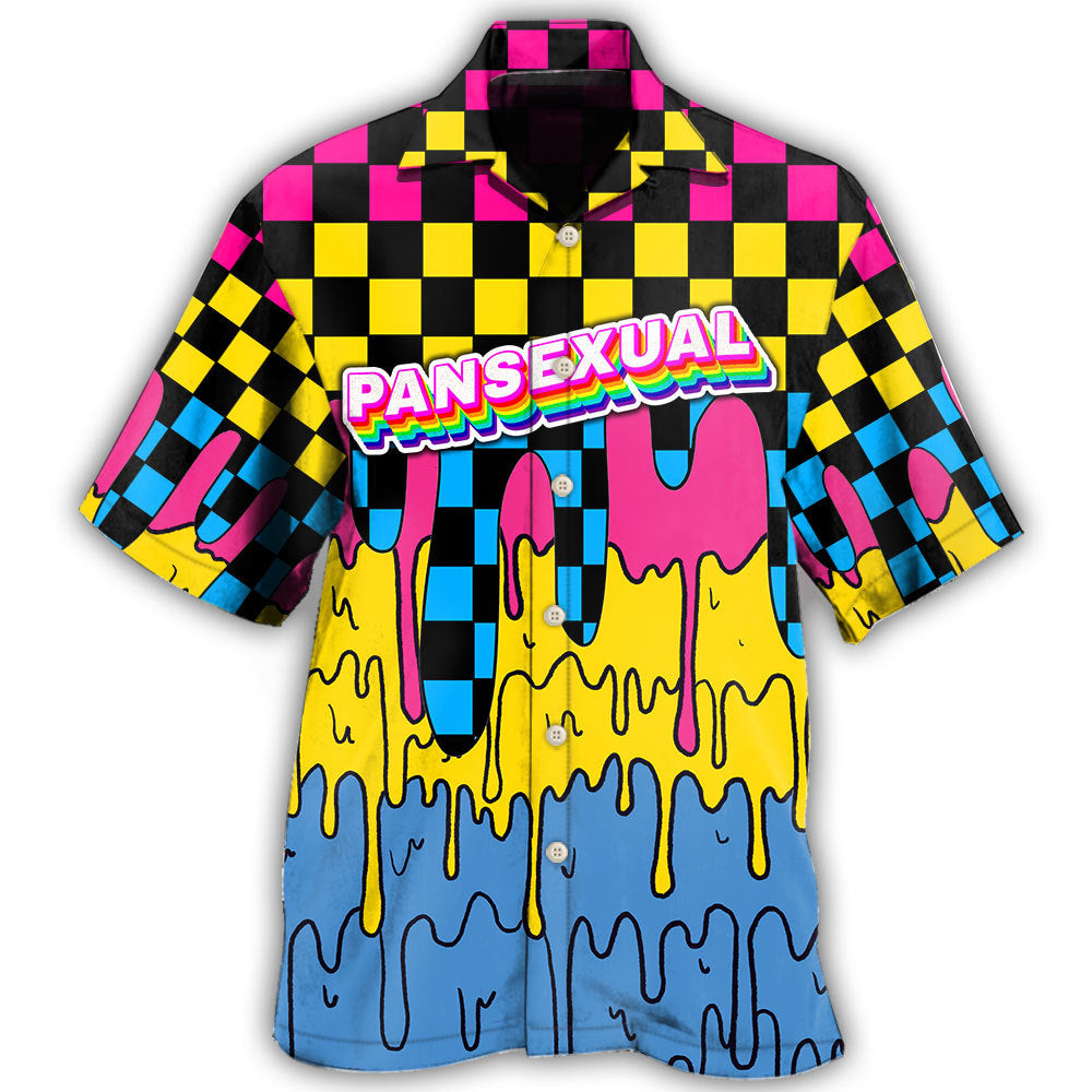 Creative Rainbow Pride Pansexual Pop Hawaiian Shirt For Beach Days, Summer Outings, And Thoughtful Gift Giving