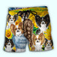 Sunflower Papillon Beach Shorts For Tropical Holidays And Leisure And Relaxation