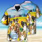 Papillon Dog Sunflower Hawaiian Shirt For Island Vacations, Weekend Events, And Relaxed Everyday Outfits