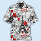 Paris Romance Hawaiian Shirt With All Over Print For Coastal Vacations Warm Weather Events And Daily Style