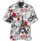 Paris Romantic Heart Hawaiian Shirt For Resort Trips, Coastal Parties, And Warm Weather Style