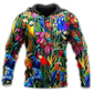 Tropical Colorful Parrot Hoodie For Animal Artwork Fans Seasonal Events And Gift Giving