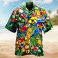 Parrot Coconut Holic Hawaiian Shirt For Resort Trips, Coastal Parties, And Warm Weather Style