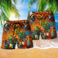 Parrot Flock Beach Shorts Pattern Detail For Coastal Leisure And Thoughtful Gift Giving