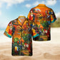 Parrot In A Flock Of Pigeons Hawaiian Shirt For Summer Vacation Beach Travel And Relaxed Casual Wear