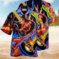 Hearts Beat Guitar Hawaiian Shirt For Island Vacations, Resort Wear, And Relaxed Seasonal Style
