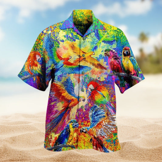 Christmas Santa Hawaiian Shirt Design View For Tropical Vacations
