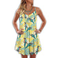 Parrot Love Love Tropical V-Neck Sleeveless Cami Dress For Beach Festivals And Comfortable Summer Outfits
