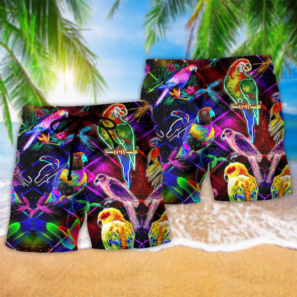 Parrot Never Take Your Unique Features For Beach Shorts For Sunny Getaways And Gifting