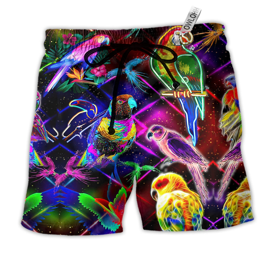 Parrot Never Take Your Unique Features For Beach Shorts For Relaxed Warm Weather Wear