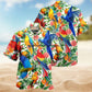 Parrot Red Grapefruit Flavor Hawaiian Shirt For Summer Vacation Beach Travel And Relaxed Casual Wear