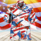 Parrot US Flag Independence Day Hawaiian Shirt Pattern View For Relaxed Warm Weather Outfits