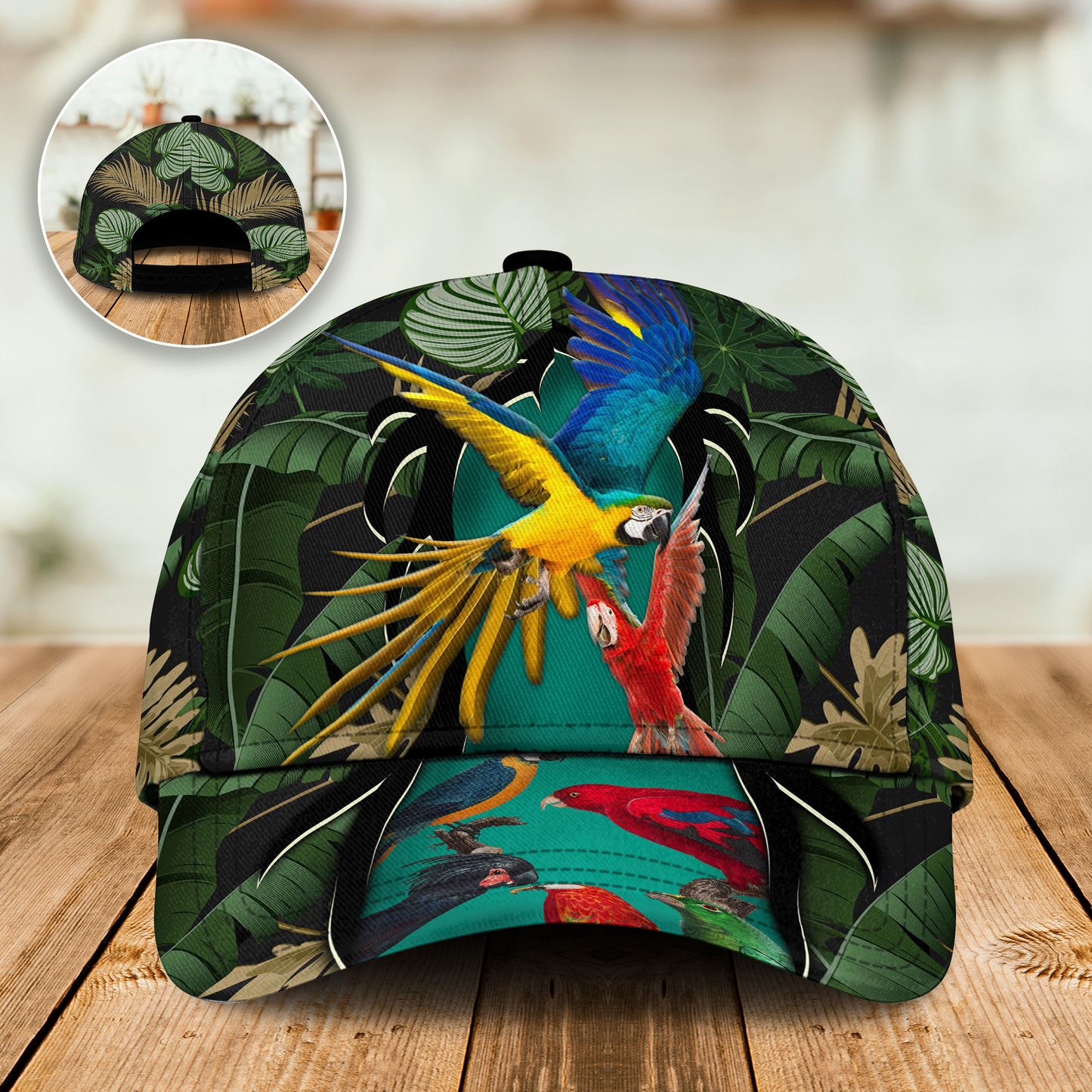 Parrot Amazing Tropical Classic Cap For Outdoor Travel Festivals And Relaxed Everyday Wear