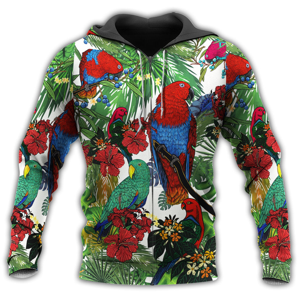 Red Green Parrot Garden Hoodie For Nature Lovers Everyday Adventures And Thoughtful Gifting