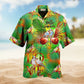 Fishing Adventure Graphic Hawaiian Shirt Front Pattern View For Coastal Travel