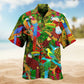 Parrots Human Sky Hawaiian Shirt For Resort Trips, Coastal Parties, And Warm Weather Style