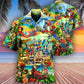 Parrot Party Parrots Island Hawaiian Shirt Pattern View For Relaxed Warm Weather Outfits