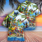 Tropical Parrot Party Summer Hawaiian Shirt Design Detail For Beach Days And Holiday Travel