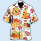 Happy Food Pasta Delicious Meal Hawaiian Shirt Pattern View For Relaxed Warm Weather Outfits