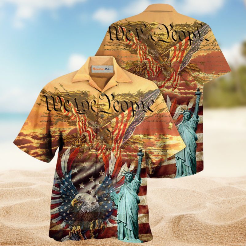 Patriotism Eagle Hawaiian Shirt For Coastal Getaways, Outdoor Gatherings, And Thoughtful Gift Giving