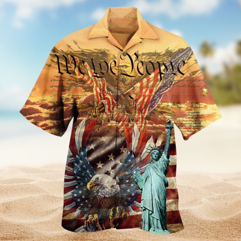 Patriotism Eagle Hawaiian Shirt For Coastal Getaways, Outdoor Gatherings, And Thoughtful Gift Giving