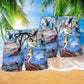 Pelican Animal Beach Shorts Pattern Detail For Beachside Relaxation And Casual Outdoor Comfort