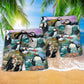 Penguin Coastal Animal Beach Shorts Pattern Detail For Everyday Outings And Everyday Comfort