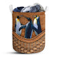 Penguin Love Their Friend Laundry Basket For Bathroom Bedroom Storage