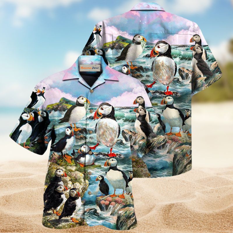 Penguins Coast Hawaiian Shirt For Tropical Holidays, Outdoor Gatherings, And Everyday Comfort
