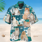 Tropical Persian Cat Hawaiian Shirt For Island Vacations, Resort Wear, And Relaxed Seasonal Style