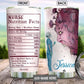 Nurse Brave Nutrition Facts Personalized 20 Oz Tumbler For Coffee Travel And Daily Drinks