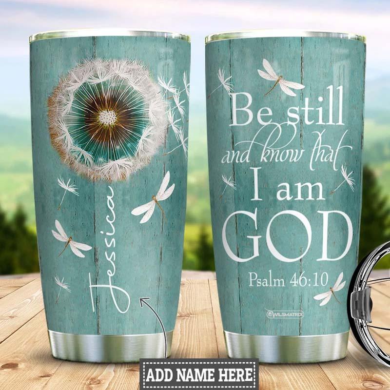 Jesus Faith Be Still Personalized 20 Oz Tumbler For Coffee Travel And Daily Drinks