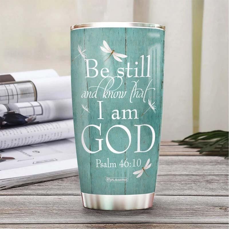Jesus Faith Be Still Personalized 20 Oz Tumbler For Coffee Travel And Daily Drinks