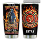 Firefighter Personalized 20 Oz Tumbler For Coffee Travel And Daily Drinks
