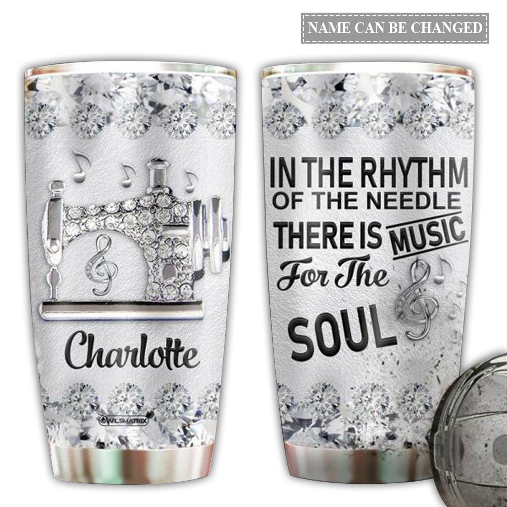 Sewing Love Music Soul Personalized 20 Oz Tumbler For Coffee Travel And Daily Drinks
