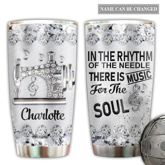 Sewing Love Music Soul Personalized 20 Oz Tumbler For Coffee Travel And Daily Drinks