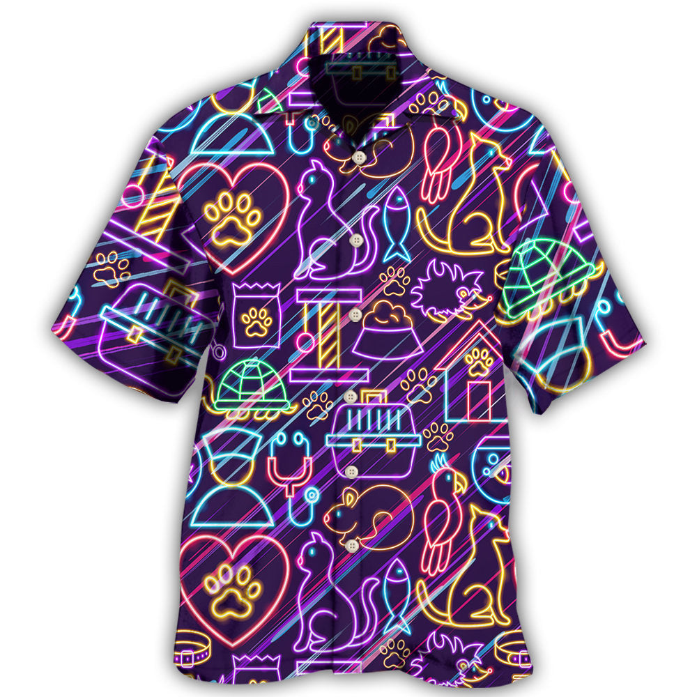 Stunning Pets Animal Hawaiian Shirt For Summer Vacation, Beach Travel, And Casual Wear