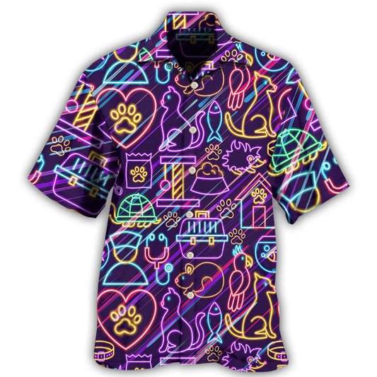 Stunning Pets Animal Hawaiian Shirt For Summer Vacation, Beach Travel, And Casual Wear