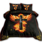 Jesus Phoenix Rose Faith Bedding Cover For Fantasy Bedroom Decor